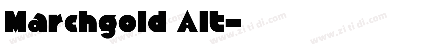 Marchgold Alt字体转换 Marchgold Alt字体转换